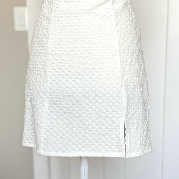 NWOT Urban Outfitters UO White Folly Fitted Notched Mini Dress Size S - Picture 5 of 9